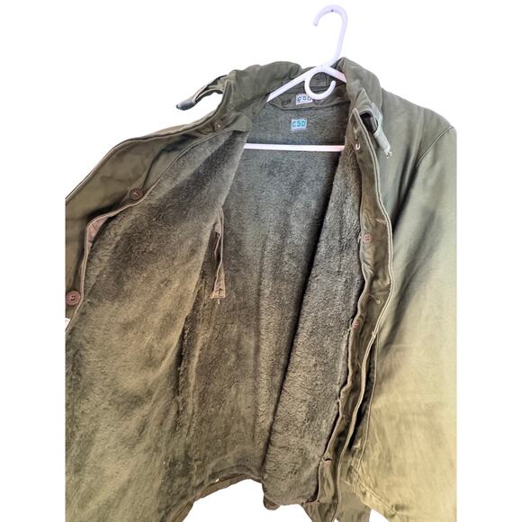 Vtg 60s Swedish C50 Army Green Military Parka Field Jacket Coat HEAVY XL Lined - Picture 9 of 11